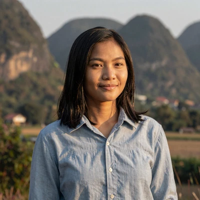 Latsamy, 29, Laotian woman from Vang Vieng with serene smile looking for meaningful connection on Dating-bay