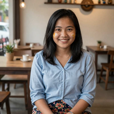 Hnin Si, 25, Burmese woman from Yangon with cheerful smile seeking serious relationship on Dating-bay