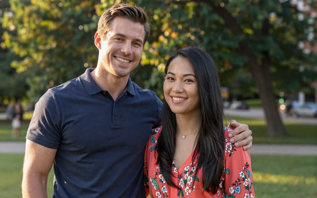 Michael from the USA and Linh from Vietnam celebrating their love story on Dating-bay